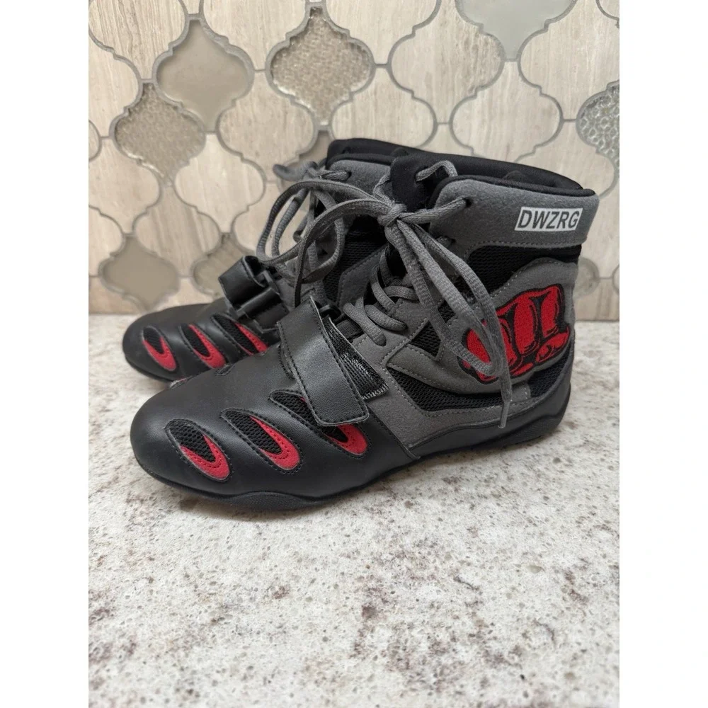 Men's/Kids Wrestling Boxing Shoes Mesh Breathable Wear Resistant Sneaker Size 36